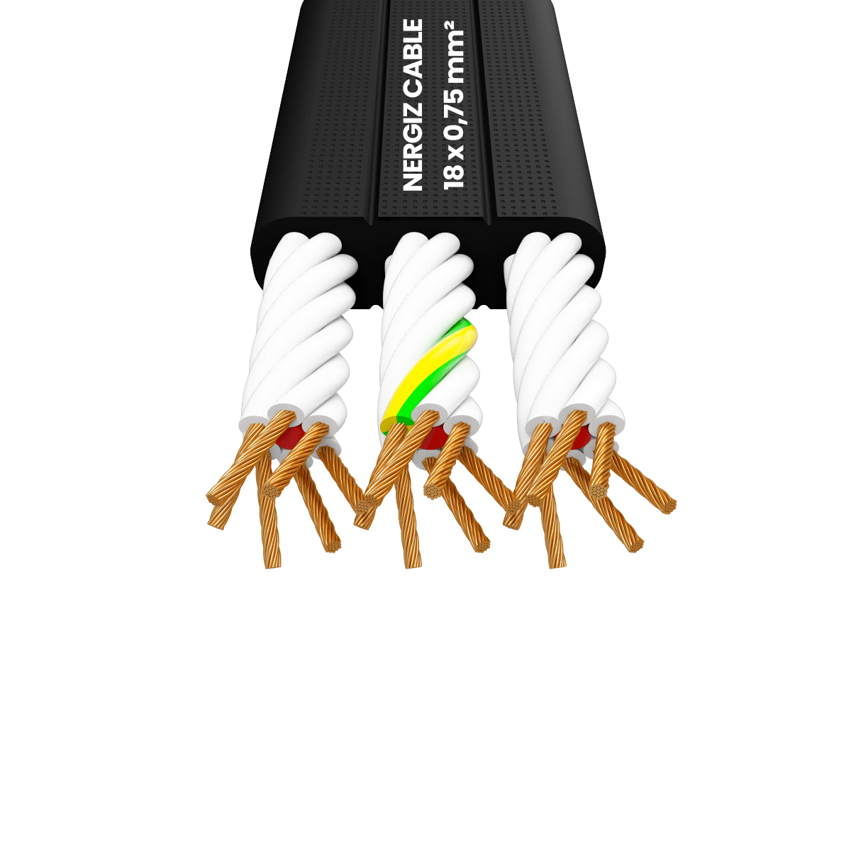 H05VVH6-F 18x0.75 mm² Flat Flexible Cable