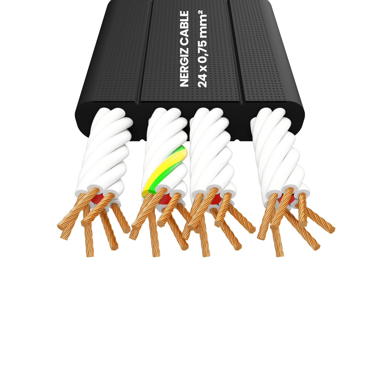 H05VVH6-F 24x0.75 mm² Flat Flexible Cable