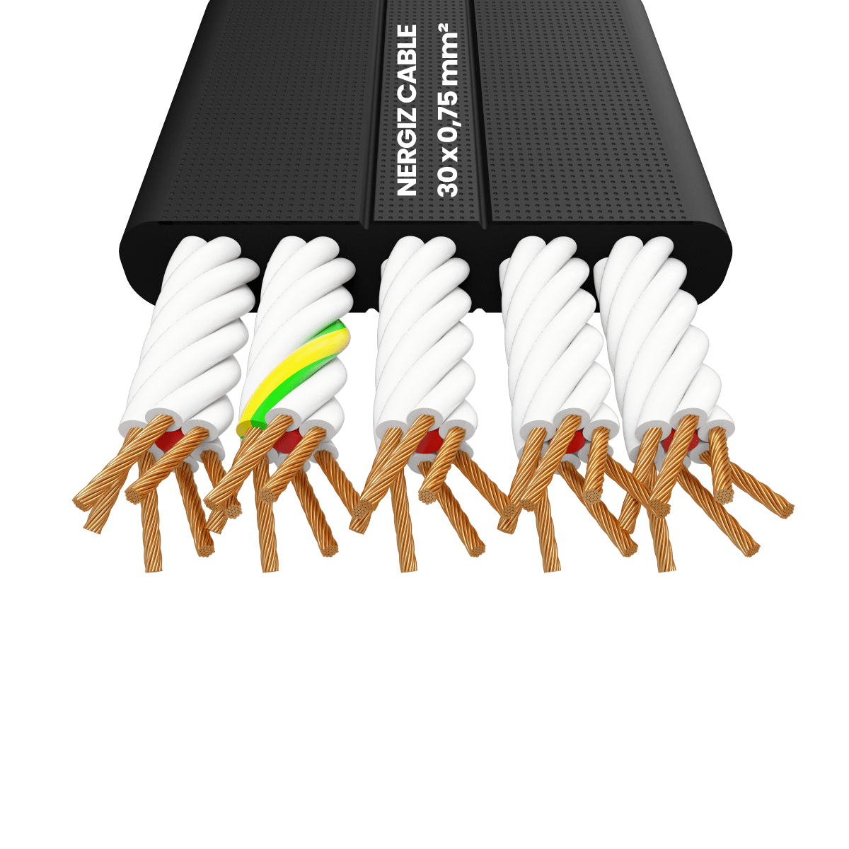 H05VVH6-F 30x0.75 mm² Flat Flexible Cable